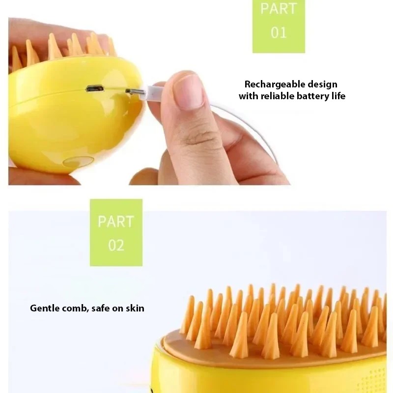 3-In-1 Electric Pet Grooming Brush