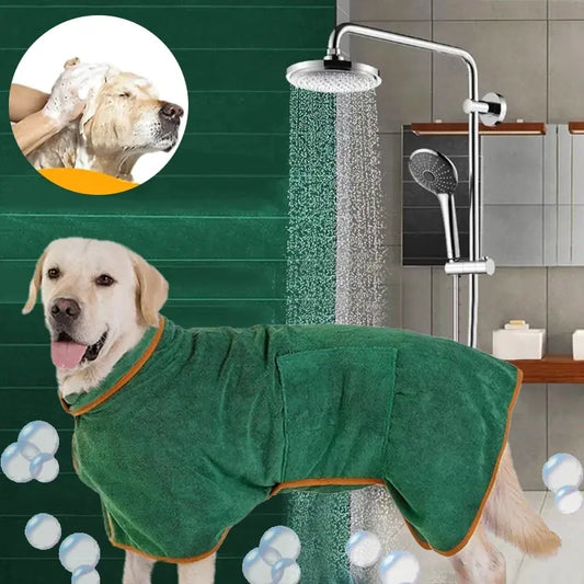 Peignoire absorbant en microfibre